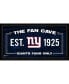 New York Giants Framed 10" x 20" Fan Cave Collage
