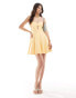 Фото #3 товара Forever New bandeau mini dress in yellow