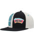 Men's Cream, Black San Antonio Spurs Hardwood Classics Pop Snapback Hat