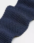 French Connection knitted tie in marine