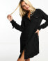 Фото #6 товара Vero Moda button through shirt mini dress in black