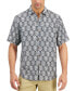 Men's Veracruz Cay Monstera Printed Button-Down Shirt