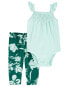 Фото #4 товара Baby 2-Piece Flutter Bodysuit Pant Set 24M