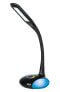 Activejet LED desk lamp VENUS BLACK with RGB base - Black - Plastic - Bedroom - Children's room - Universal - Modern - Type E - CE - RoHS - ISO 9001 - ISO 14001