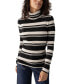 Women's Essential Striped Turtleneck