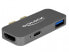 Фото #1 товара Delock Мини-Док-станция для MacBook с поддержкой 5K - проводная - Thunderbolt 3 - Серый - 5120 x 2880 пикселей - Металлический - 65 мм