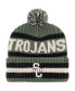 Фото #1 товара Men's Green USC Trojans OHT Military-Inspired Appreciation Bering Cuffed Knit Hat with Pom