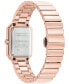 Salvatore Women's Swiss Rose Gold Ion Plated Stainless Steel Bracelet Watch 27x34mm