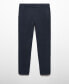 ფოტო #2 პროდუქტის Men's Slim-Fit Cotton Micro-Houndstooth Slim-Fit Trousers