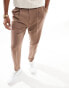 ASOS DESIGN smart tapered trousers in light brown