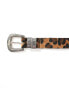 Stradivarius leopard belt in brown