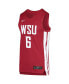Фото #3 товара Men's #6 Crimson Washington State Cougars Replica Basketball Jersey