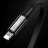 Rozwijany kabel przewód 3w1 USB microUSB Iphone Lightning USB-C 3.5A 35cm 120cm czarny