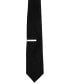 Men's Solid Tie & 1" Tie Bar Set