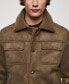 Фото #7 товара Men's Shearling-Lined Jacket