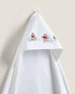 Embroidered winnie the pooh cotton hooded baby towel