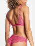Фото #2 товара ASOS DESIGN Leanna satin brief with lace in pink