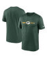Фото #1 товара Men's Green Green Bay Packers Horizontal Lockup Legend Performance T-shirt