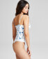 Фото #4 товара Women's Sweetheart-Neck Sleeveless Woven Bodysuit, Created for Macy's