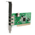 Фото #2 товара StarTech.com 4 port PCI 1394a FireWire Adapter Card - 3 External 1 Internal - PCI - IEEE 1394/Firewire - Green - Metallic - CE - UL - FCC - REACH - TAA - Microsoft WHQL Certified - Texas Instruments - TSB12LV26 - 0.4 Gbit/s