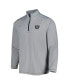 ფოტო #3 პროდუქტის Men's Gray Las Vegas Raiders On Deck IslandZone Half-Zip Pullover Jacket