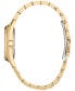 ფოტო #2 პროდუქტის Eco-Drive Women's Sport Luxury Diamond Accent Gold-Tone Stainless Steel Bracelet Watch 33mm