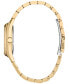 ფოტო #2 პროდუქტის Eco-Drive Women's Sport Luxury Diamond Accent Gold-Tone Stainless Steel Bracelet Watch 33mm