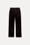 Zw collection relaxed velvet mid-rise jeans