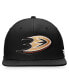 Фото #2 товара Men's Black Anaheim Ducks Core Primary Logo Fitted Hat