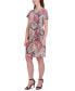 ფოტო #7 პროდუქტის Petite Side Knot Short-Sleeve Sheath Dress