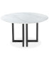 Фото #3 товара Emila 54" Round Sintered Stone Mix and Match Dining Table, Created for Macy's