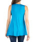 ფოტო #2 პროდუქტის Women's Scoop Neck Sleeveless Tunic Top