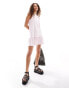 Фото #1 товара Monki sleeveless jersey mini dress with drop waist in pink