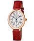 Women's Rome Red Leather Watch 36mm