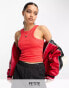 Фото #1 товара Noisy May Petite racer neck top in red