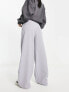 ASOS DESIGN wide leg trouser in grey