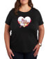 Trendy Plus Size Wizard of Oz Valentine's Day Graphic T-shirt