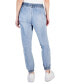 Фото #2 товара Juniors' Elasticated-Hem Seamed Jeans