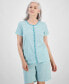 Фото #3 товара Women's 2-Pc. Cotton Bermuda Short Pajamas Set, Created for Macy's
