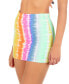 ფოტო #3 პროდუქტის Juniors' Ombre Rainbow Cover-Up Mini Skirt
