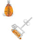 ფოტო #1 პროდუქტის Citrine (1-7/8 ct. t.w.) and Diamond Accent Stud Earrings in 14K Yellow Gold or 14K White Gold