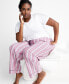 Фото #10 товара Women's Printed Poplin Pajama Pants XS-3X, Created for Macy's
