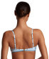 Фото #2 товара Women's Striped Embellished Bikini Top