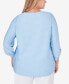 Топ Ruby Rd Plus Size Textured Knit with Side