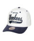 ფოტო #1 პროდუქტის Mitchell Ness Men's White New York Yankees Cooperstown Collection Tail Sweep Pro Snapback Hat