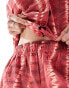 Фото #4 товара Rhythm sahara tie dye short co-ord in red