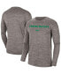 Men's Heather Gray Oregon Ducks Team Velocity Performance Long Sleeve T-shirt