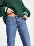 Фото #4 товара Weekday Arrow low rise straight leg jeans in harper blue - MBLUE