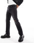 Фото #3 товара ASOS DESIGN straight leg jeans with knee rip in vintage washed black