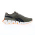 Фото #1 товара Reebok Zig Dynamica 2.0 Mens Green Canvas Lace Up Athletic Running Shoes
